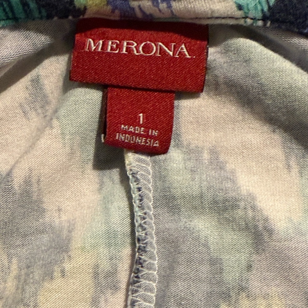 Merona Plus Size 1 V-Neck Abstract Maxi Dress - Gently Used - Picture 5 of 5